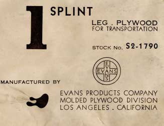 Splint Label for Evans Products Company