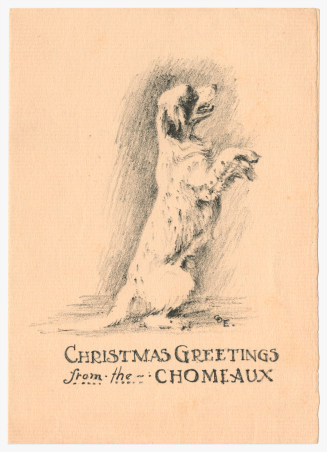 “Christmas Greetings from the Chomeaux” Christmas Card